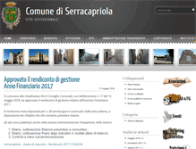 Tablet Screenshot of comune.serracapriola.fg.it